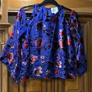 NWOT Reformation Velvet Cut-out Blouse Size 4